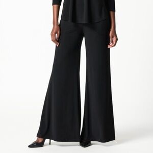 Joseph Ribkoff Dress Pants Wide leg minimalist Lagenlook Classic Whimsigoth 14